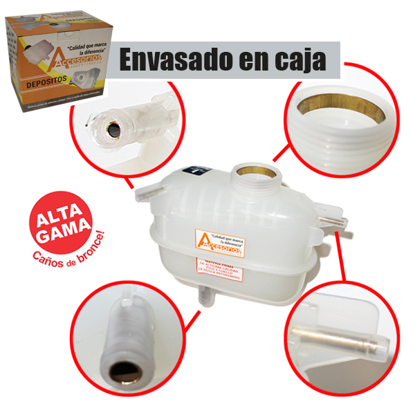 DEPOSITO DE AGUA ALTERNATIVO REFORZADO AGILE/CELTA/PRISMA 2 PICOS